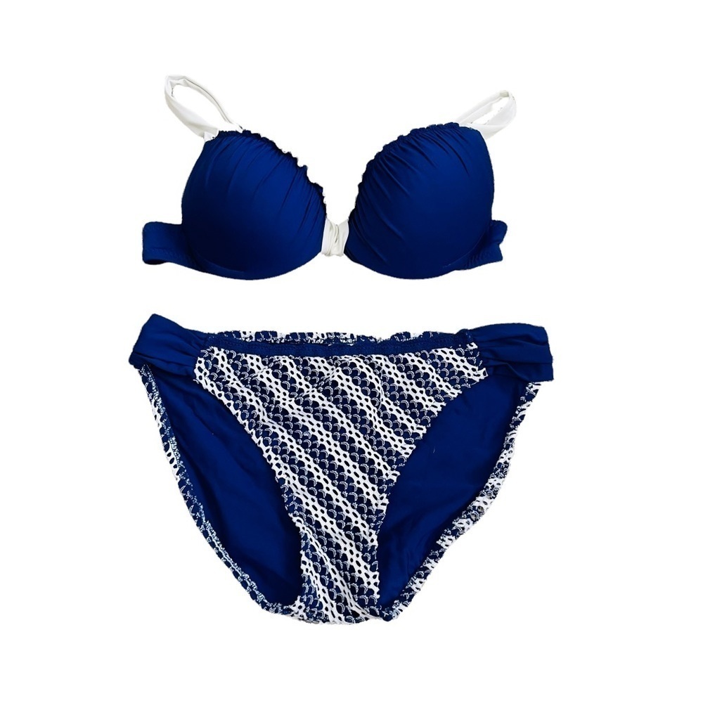 Becca blue and white bikini